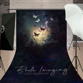 Aperturee - Aperturee Colorful Mystical Butterflies Fine Art Sweep Backdrop